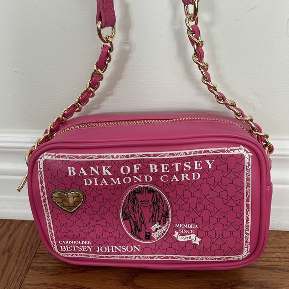 Betsey Johnson || Bank of Betsy Diamond Card crossbody bag - Picture 1 of 6